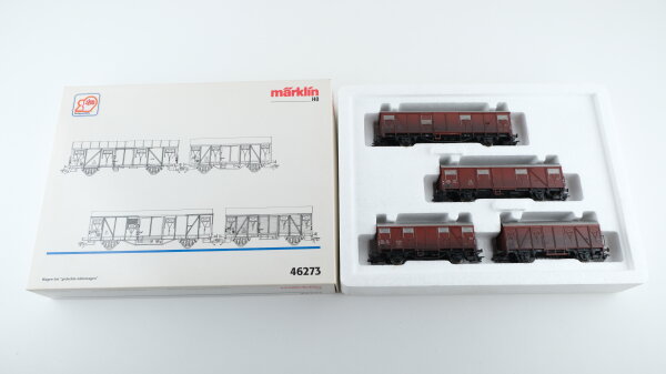 Märklin H0 46273 Wagen-Set "gedeckte Güterwagen" der DB