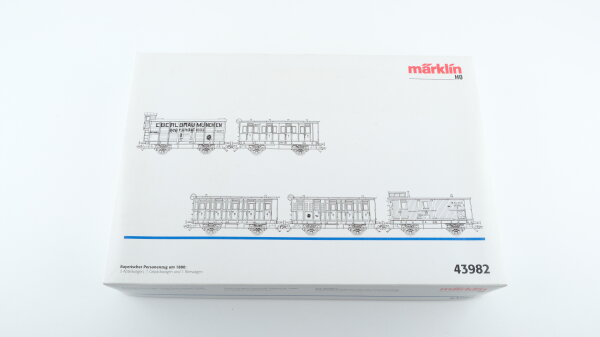 Märklin H0 43982 Bayerischer Personenzug um 1880 K.Bay.Sts.B. Wechselstrom