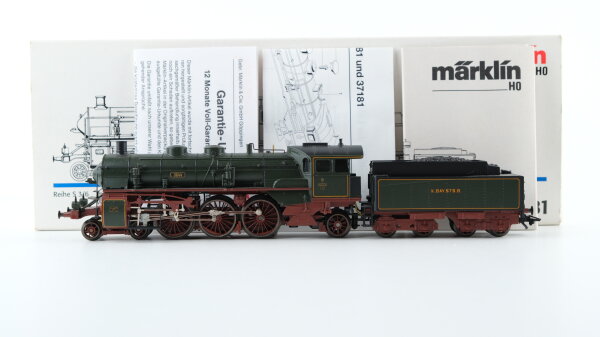 Märklin H0 33181 Schlepptenderlokomotive S 3/6 der K.Bay.Sts.B. Wechselstrom Delta Digital (vermutlich verharzt)