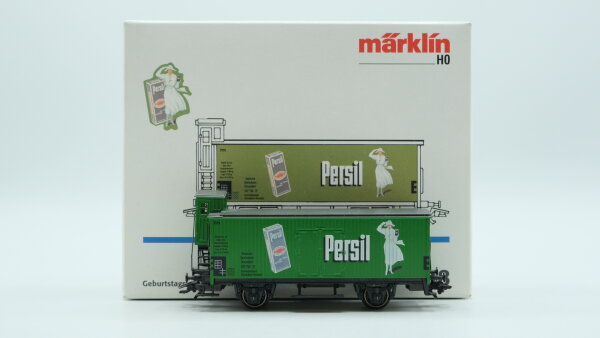 Märklin H0 94018 Kühlwagen mit Bremserhaus (Persil)  G 10 der DRG (Brosche fehlt)