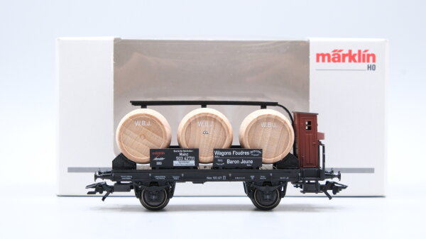 Märklin H0 46744 Weinfaßwagen mit Bremserhaus  Wagen der DRG Jahreswagen 2003