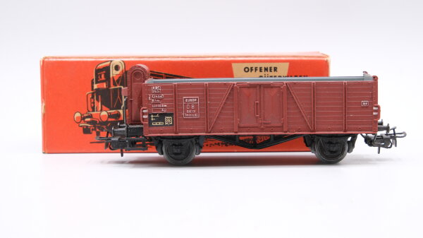 Märklin H0 4601 Offener Güterwagen mit Bremserhaus  Ommru 33 der DB EUROP-Wagen