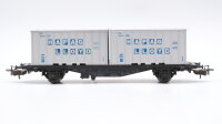 Märklin H0 4659 Behälter-Tragwagen (Containerwagen, Hapag Lloyd)  Typ Berlin  Lgjs 598 der DB