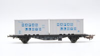 Märklin H0 4659 Behälter-Tragwagen (Containerwagen, Hapag Lloyd)  Typ Berlin  Lgjs 598 der DB