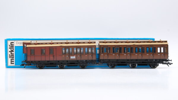 Märklin H0 4209 Abteilwagen (3798/3814) 3.KL. C3/C3P der KPEV (Berliner Stadtbahn)