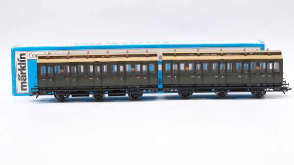 Märklin H0 4207 Abteilwagen (1557/1558) 2.Kl. B3/B3 der KPEV (Berliner Stadtbahn)