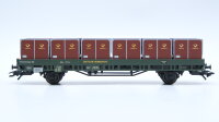 Märklin H0 48579 Niederbordwagen mit Rollplattenbehältern  Post (e)-t13 der DBP Postmuseumswagen 2004