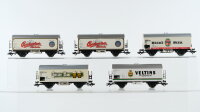 Märklin H0 Konvolut Kühlwagen "Budweiser/GösserBier/Veltins/Beck´s Bier" DB/ÖBB/CD