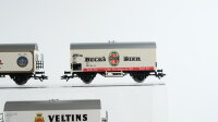 Märklin H0 Konvolut Kühlwagen "Budweiser/GösserBier/Veltins/Beck´s Bier" DB/ÖBB/CD