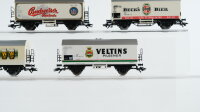 Märklin H0 Konvolut Kühlwagen "Budweiser/GösserBier/Veltins/Beck´s Bier" DB/ÖBB/CD