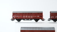 Märklin H0 Konvolut gedeckte Güterwagen BR 201 855, BR 120 6086-1, Kühlwagen Bananen BR 568261, Viehtransportwagen DB