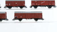 Märklin H0 Konvolut gedeckte Güterwagen BR 201 855, BR 120 6086-1, Kühlwagen Bananen BR 568261, Viehtransportwagen DB