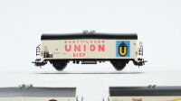 Märklin H0 Konvolut Kühlwagen "Dortmunder Union Bier, Transfes Interfrigo, 125 Jahre Margarete Steiff" DB/Renfe