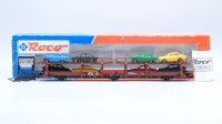 Roco H0 46630 Autotransportwagen (braun) mit PKW DB