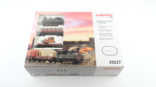 Märklin H0 29227 Startpackung "Dampf" mit Güterzug KLVM Wechselstrom Digital