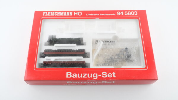 Fleischmann H0 94 5803 Bauzug-Set DB Limitierte Sonderserie (unvollständig)