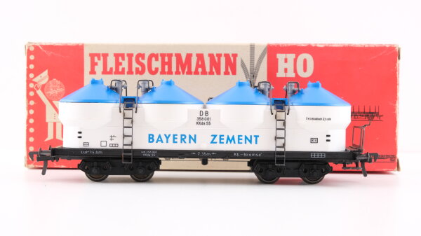 Fleischmann H0 5480 Silowagen (Bayern Zement) 358 001 DB