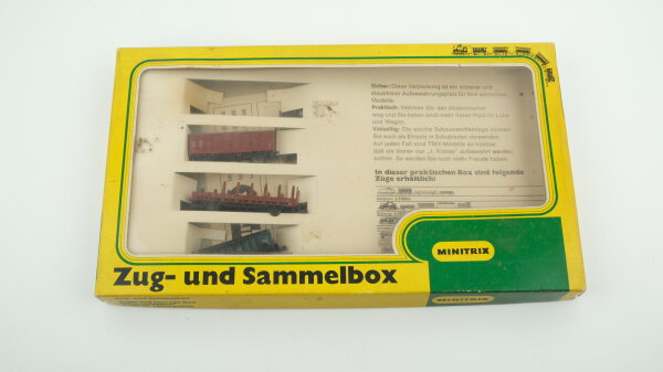 Minitrix N 1023 Zug Sammelbox Güterzug (Unvollständig)