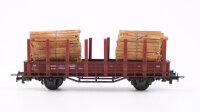 Roco H0 4306 Rungenwagen (Holzplanken) DB