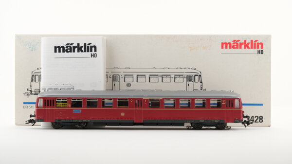 Märklin H0 3428 Triebwagen BR 515 der DB Wechselstrom Delta Digital (vermutlich verharzt)