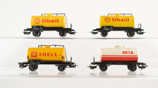 Märklin H0 Konvolut Kesselwagen (Shell, Avia) DB, u.a.