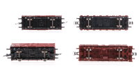 Roco H0 Konvolut gedeckter Güterwagen, Rungenwagen mit Holz Ladung, Hochbordwagen, Hochbordwagen mit Holzbalken Ladung DB
