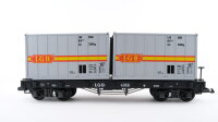 LGB G Containertragwagen mit zwei Containern (LGB)