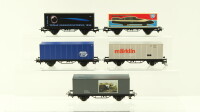 Märklin H0 Konvolut Containerwagen (NSU-Weltrekordmaschine,TFG,märklin digital,totale Sonnenfinsterniss 1999,Taun Hocks 1990)