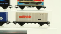 Märklin H0 Konvolut Containerwagen (NSU-Weltrekordmaschine,TFG,märklin digital,totale Sonnenfinsterniss 1999,Taun Hocks 1990)