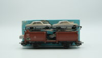 Märklin H0 4613 Autotransportwagen mit Pkw  Off 52  Laaes 541 der DB