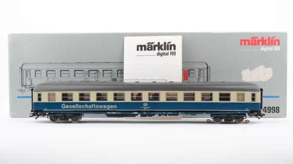 Märklin H0 4998 Gesellschaftswagen WGm 842.0 der DB Wechselstrom Digital Sound (Dauerbetrieb)