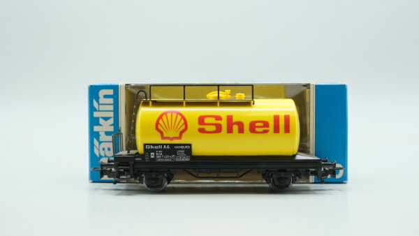 Märklin H0 4442 Mineralöl-Kesselwagen SHELL  Einheitskesselwagen der DB