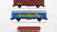 Lilliput H0 Konvolut Güterwagen gedeckter Güterwagen, gedeckter Güterwagen (Züchner-Dose), Selbstentladewagen (Weiacher Kies) DB,ÖBB,SBB-CFF