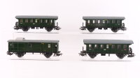 Märklin H0 Konvolut Personenwagen Donnerbüchse 3.Kl. BR3291, Postwagen mit Schiebetüren BR 3294