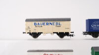 Roco H0 Konvolut Güterwagen gedeckter Güterwagen (Bauernebl,Pivovar Brauerei,Stuttgarter Hofbräu), Containerwagen (MyWorld) CSD,MAV,DB,u.a.