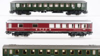 Märklin H0 Konvolut Personenwagen 2.Kl. BR 518022-40224-3, 3.Kl. BR 16408 , Speisewagen BR 518088-80222-9 DB, DRG