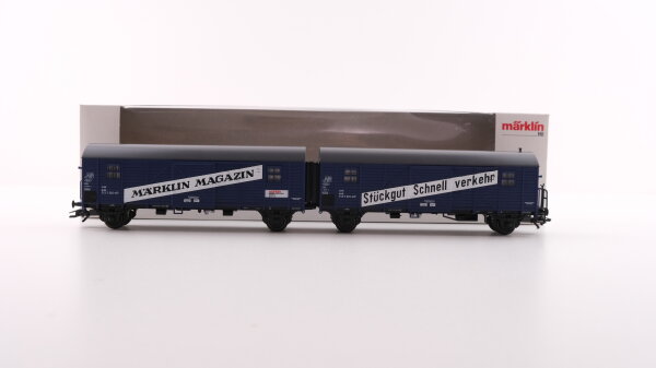 Märklin H0 48510 Gedecktes Güterwagenpaar (Leig-Einheit)  Gllmghs 37