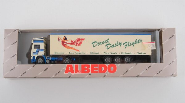 Albedo-Forkel Volvo F12 Eurotrotter Sattelzug Virgin Direct Daily Flights