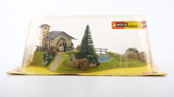 Noch H0 725 Szenerie Kapelle mit Brautpaar am See