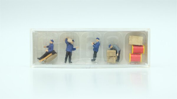 Preiser H0 10578 Figurenset Güterbodenpersonal DB, Frühe Epoche III
