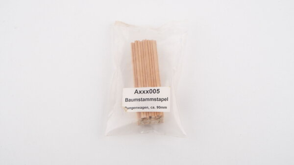 M + D H0 Axxx005 Baumstammstapel für Rungenwagen, ca. 90 mm