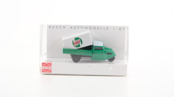 Busch H0 40606 Tempo Dreirad Lieferwagen "Castrol"