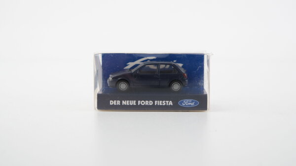 Rietze Ford Fiesta Dreitürer dunkelblau in Ford-Werbe-OVP