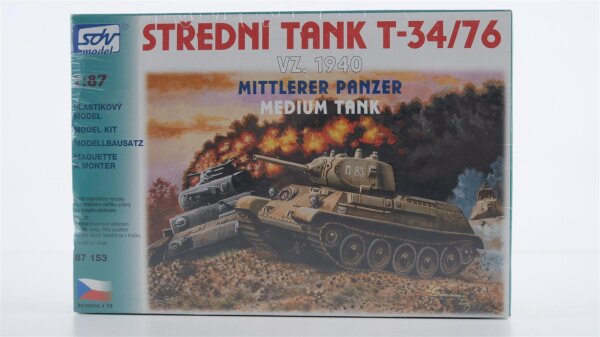 SDV model H0 87153 T-34/76 VZ. 1940 Mittlerer Panzer