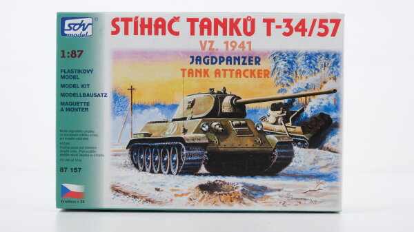 SDV model H0 87157 T-34/57 VZ. 1941 Jagdpanzer