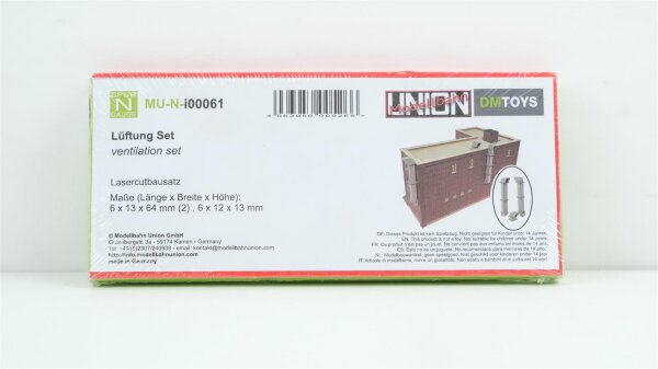 DM-Toys N MU-N-i00061 Modellbahn Union Lüftung Set
