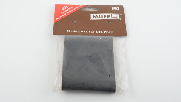 Faller H0 651 Straßenfolie zweispurig, 80 mm breit, 1 m