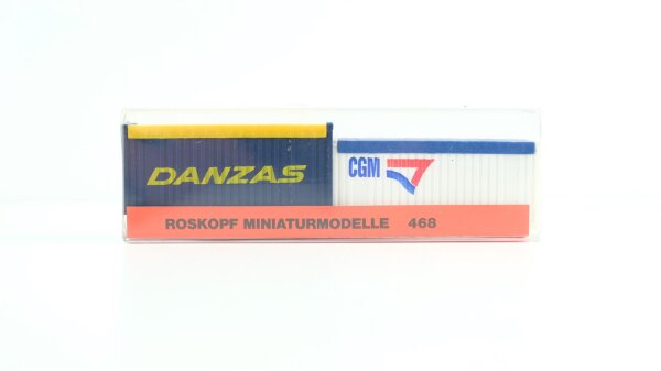 Roskopf H0 468 2x 20 Container Danzas + CGM