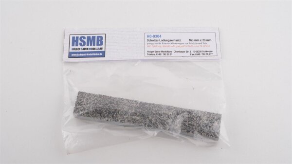 HSMB H0 H0-0304 Schotter-Ladungseinsatz 163 x 29 mm