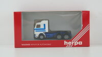 Herpa H0 843004 Scania Solo-Zugmaschine weiß-blau